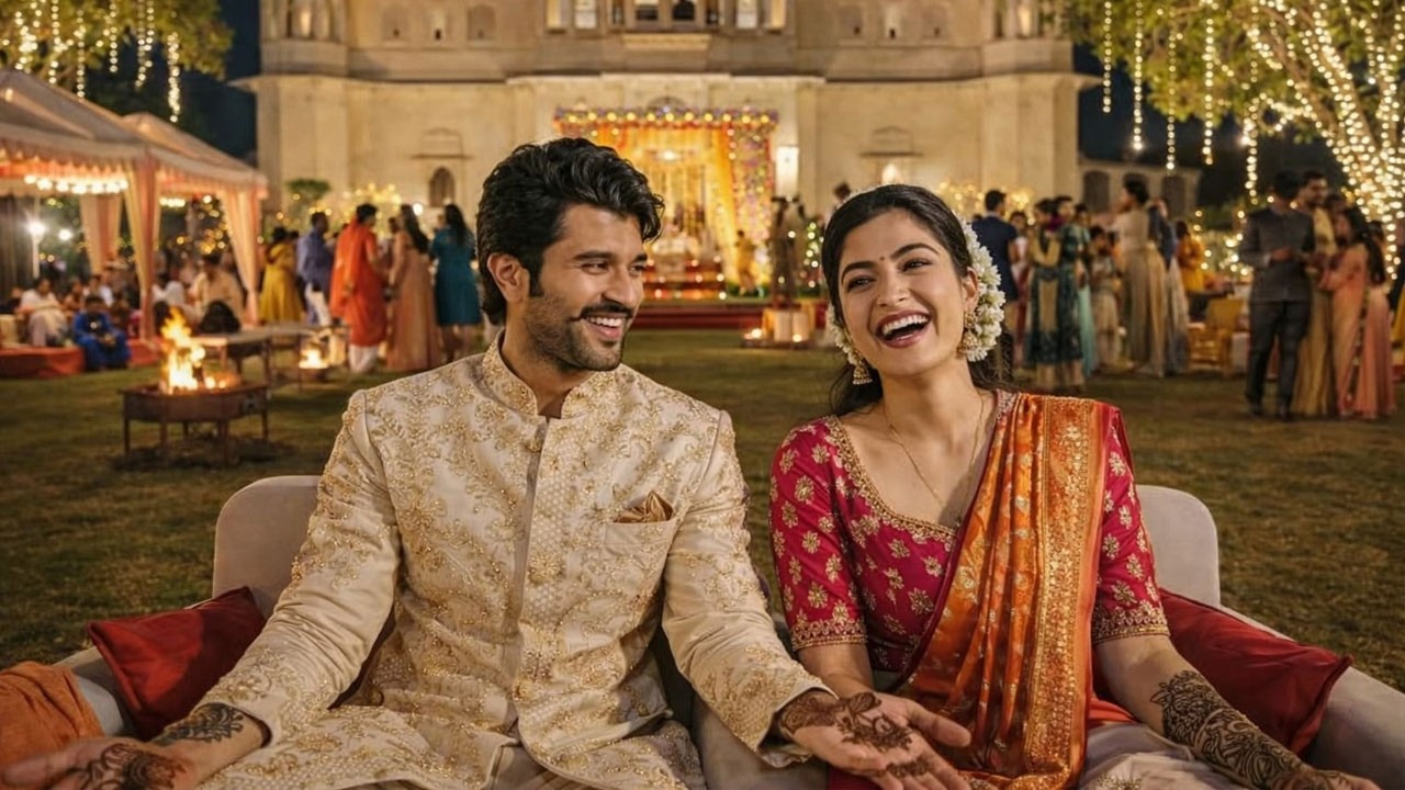 Vijay Deverakonda 💞 Rashmika Wedding Sangeet Video | VIROSH Dance Video | Udaipur Palace Wedding