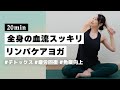 【ヨガ20分】短時間で全身スッキリ！リンパを流して血流改善するリラックスヨガ #350