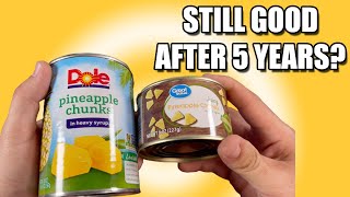 Taste Testing Canned Food PAST Best By Date! | Pineapples | How Long Do Canned Foods Last?