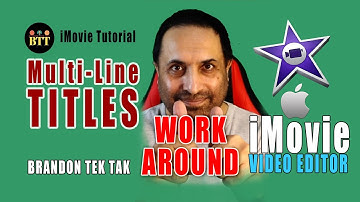 How to make Custom Multi Line Titles in iMovie #Tutorial