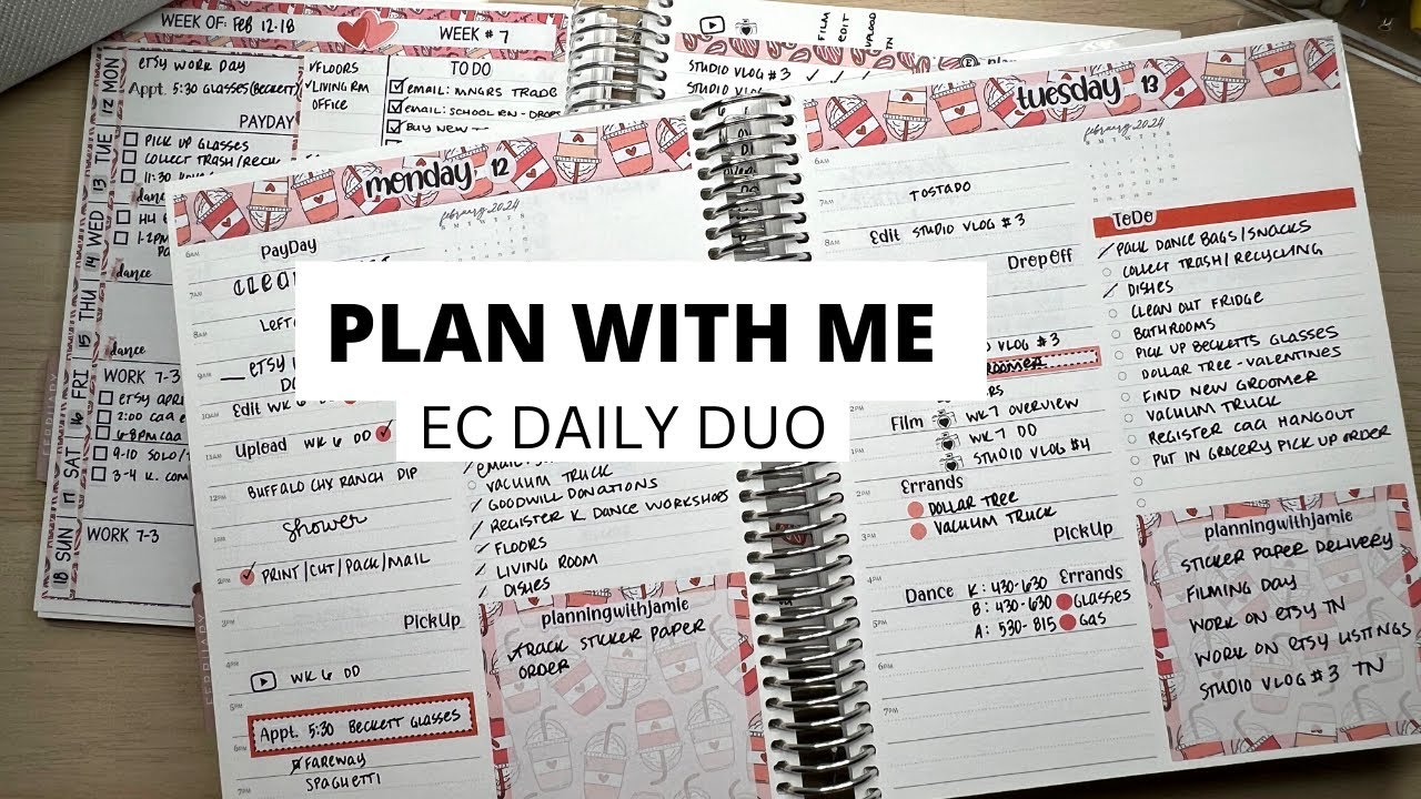 ERIN CONDREN DAILY DUO PLAN WITH ME | ERIN CONDREN | PLAN WITH ME ...