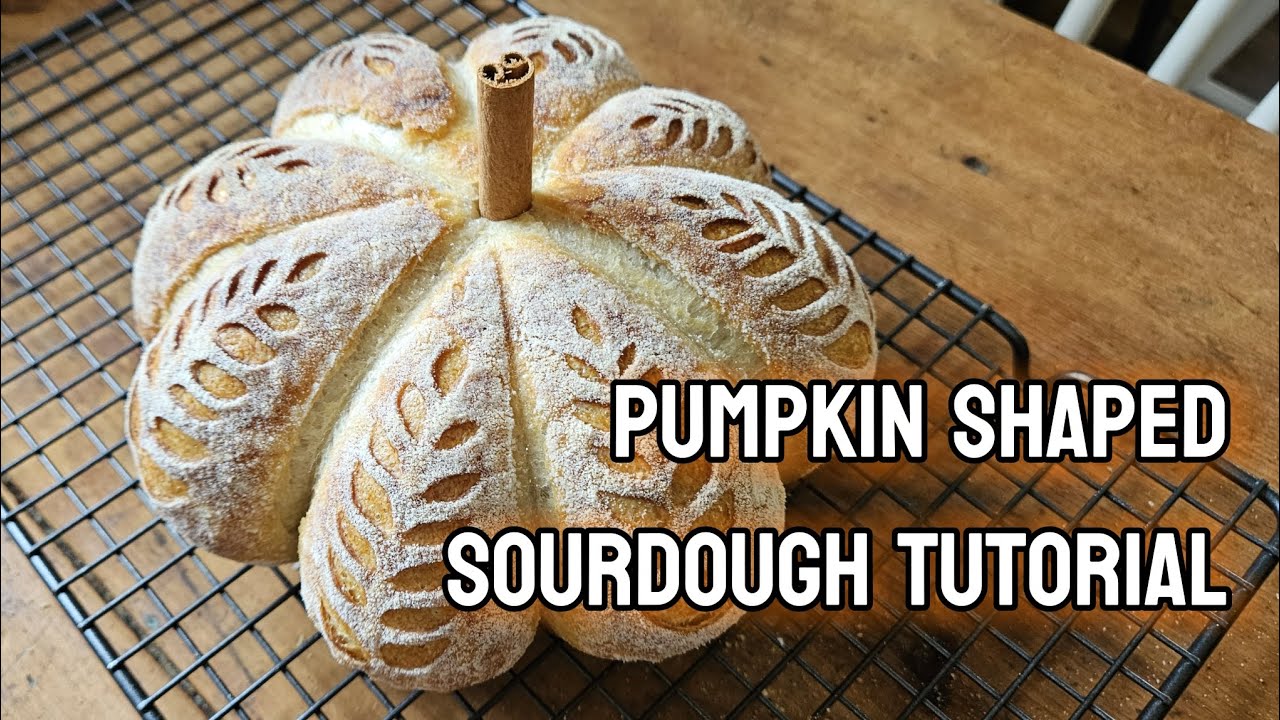 Как испечь хлеб на закваске в форме тыквы