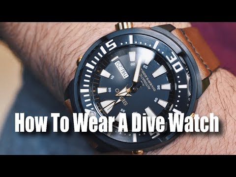 How To Wear A Dive Watch - YouTube