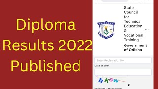 Diploma Results 2022 Published || SCTEVT Odisha Results screenshot 3