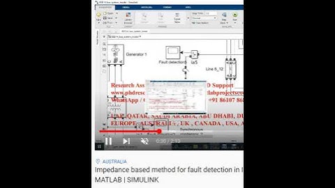 Impedance based method for fault detection in IEEE 14 bus system  - IEEE 14 BUS MATLAB - SIMULINK