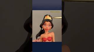 Turning Clay into Princess Jasmine! #PrincessJasmine #aladdin #disney #clayart #shorts
