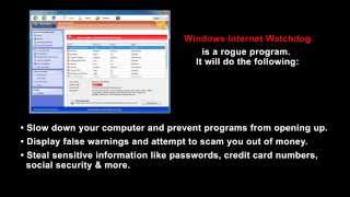 How To Remove Windows Internet Watchdog