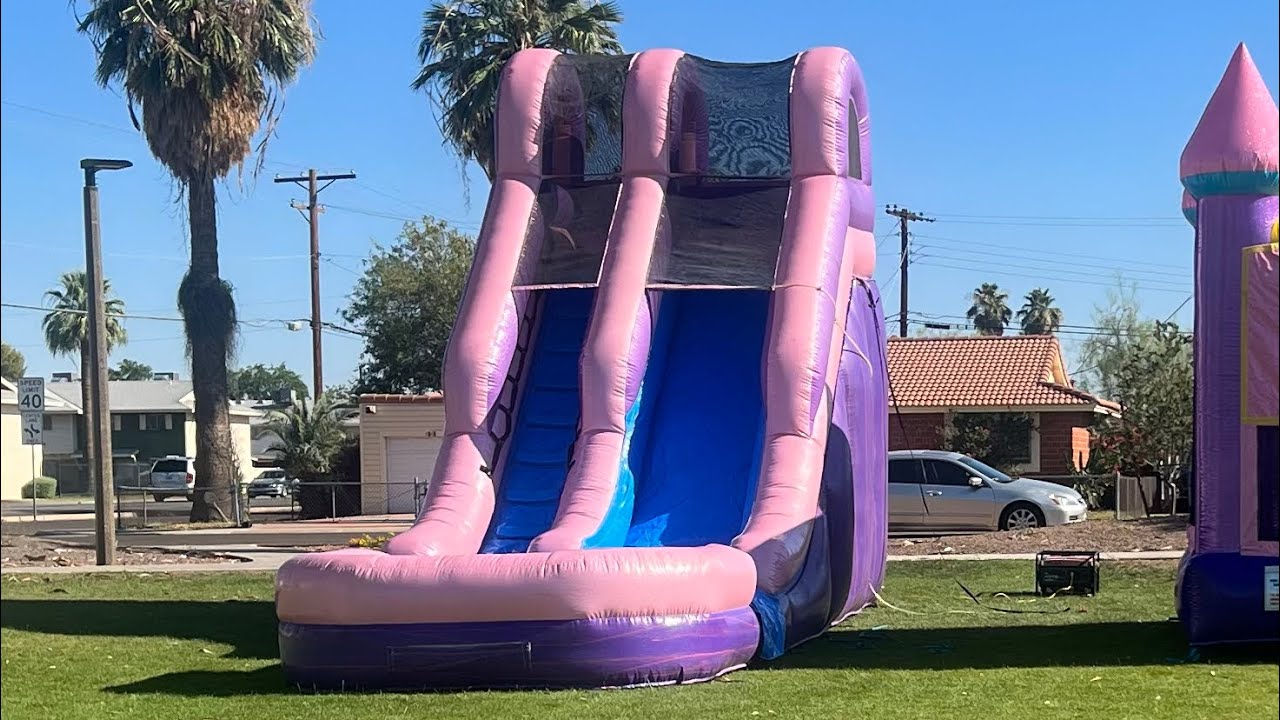 18ft Glitter Pink Slide | Phoenix