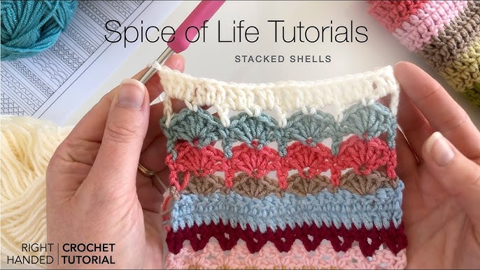 A spicier life crochet along done with red heart ombré spearmint