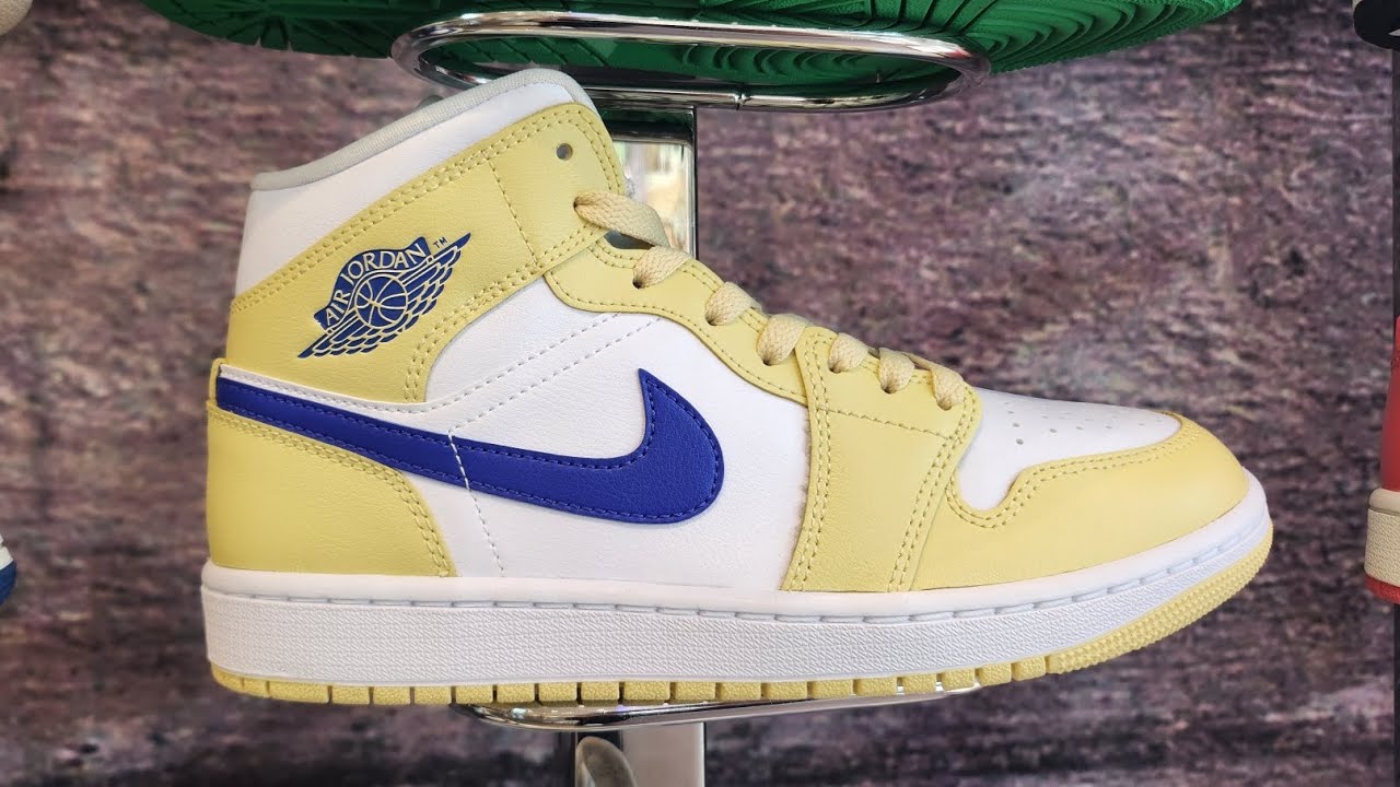 ジョーダン1ミッド レモンウォッシュ ラピス Air Jordan 1 Mid