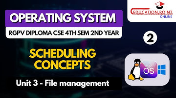 Scheduling Concepts | Operating Systems RGPV Diploma CSE/IT 4th Sem 2nd Year