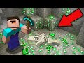 I found the secret stash of the emerald villager in minecraft  100 trolling trap 