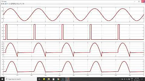 Single Phase Half Wave Controlled Rectifier - MATLAB Simulation