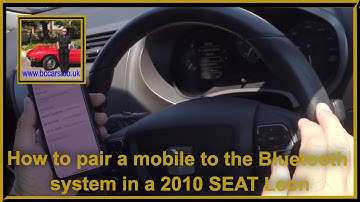 How to pair a mobile to the Bluetooth system in a 2010 SEAT Leon