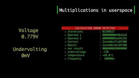Plundervolt - Faulting Multiplications