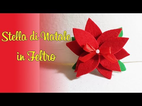 Come Confezionare Una Stella Di Natale.Diy Stella Di Natale In Feltro Youtube