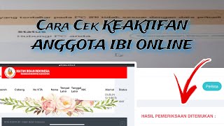 CARA CEK KEAKTIFAN ANGGOTA IBI ONLINE (KTA ONLINE) DARI HP !! #KTABIDAN #anggotabidanonline #bidan