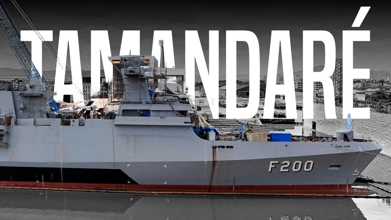 Fragata F200 Tamandaré indo para o mar - YouTube