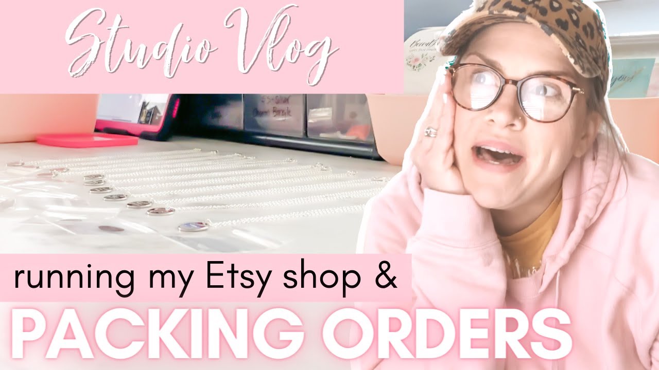 How I run my small Etsy Jewelry Business ~ packaging orders ~ studio ...