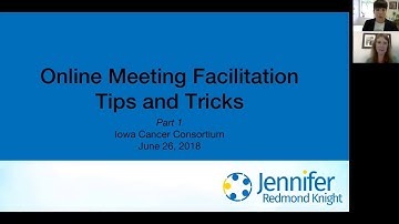 Online Meeting Facilitation Tips & Tricks, Part 1 (Webinar)