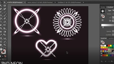 How to create Neon/Glow shape Effect in Adobe Illustrator Tutorials (Part 2) @vidIQ