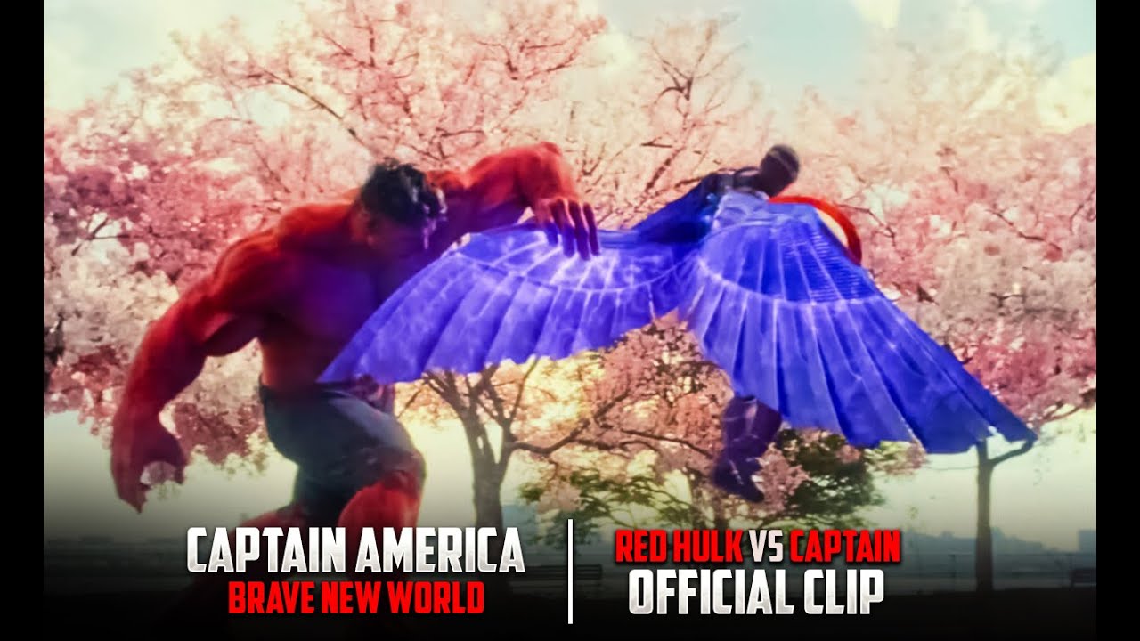 Captain America vs Red Hulk - Fight Scene - Captain America: Brave New ...