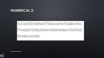 SAITM BBA Sem 2 Company Accounts Unit 2 Lecture No 16