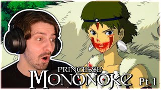 FIRST TIME WATCHING Princess Mononoke by Studio Ghibli (part one)