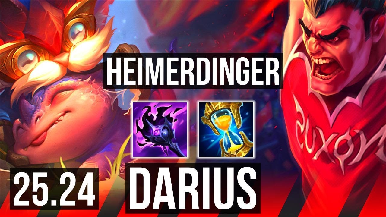 HEIMERDINGER vs DARIUS (TOP) | EUW Master | 25.24