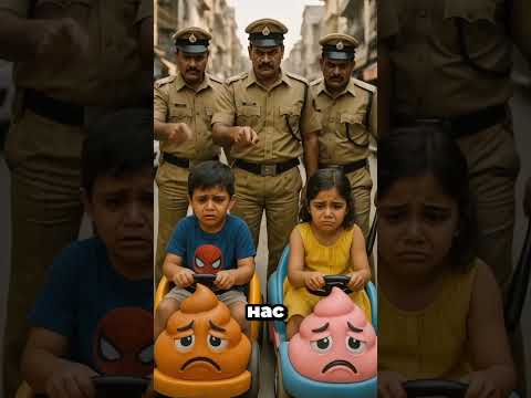 Братья в беде: полиция забрала нашу странную машину! 🚓#shortvideo