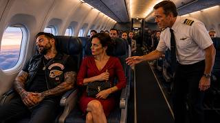 A WIDOWED SINGLE DAD BIKER WAS ASLEEP IN SEAT 8A—WHEN THE CAPTAIN ASKED, ANY COMBAT PILOTS ON BOARD?