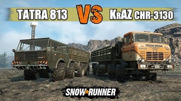 SnowRunner Mod VS Mod | TATRA 813 Kolos VS KRAZ CHR 3130