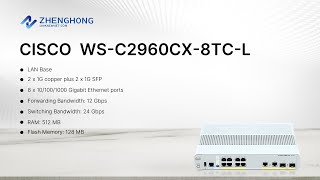 Cisco Catalyst 2960 Series Switch WS-C2960CX-8TC-L Display (on sales)