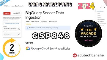 BigQuery Soccer Data Ingestion | #GSP848 | #qwiklabs | Arcade 2024 August Challenge