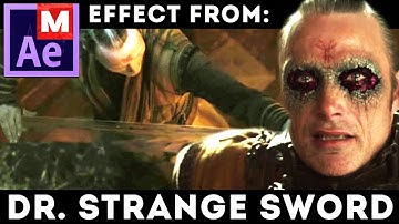 Dr Strange Sword Effect - Energy Sword - Invisible Space Bending Weapon: After Effects Tutorial