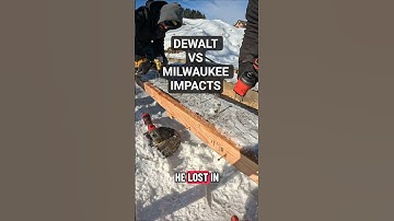 DeWalt vs Milwaukee impact test #constructioncomp #comedyclub #funny