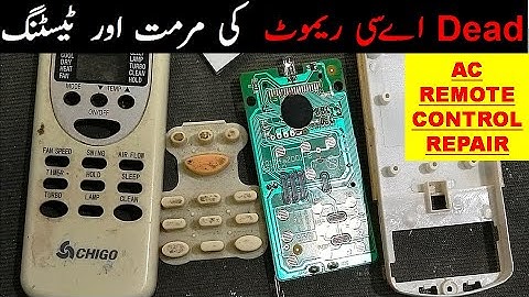 {302} How To Repair AC Remote Control / AC Remote Control Have No Display, No IR Output