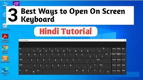 How to Enable On-Screen Keyboard (Windows 10/11)