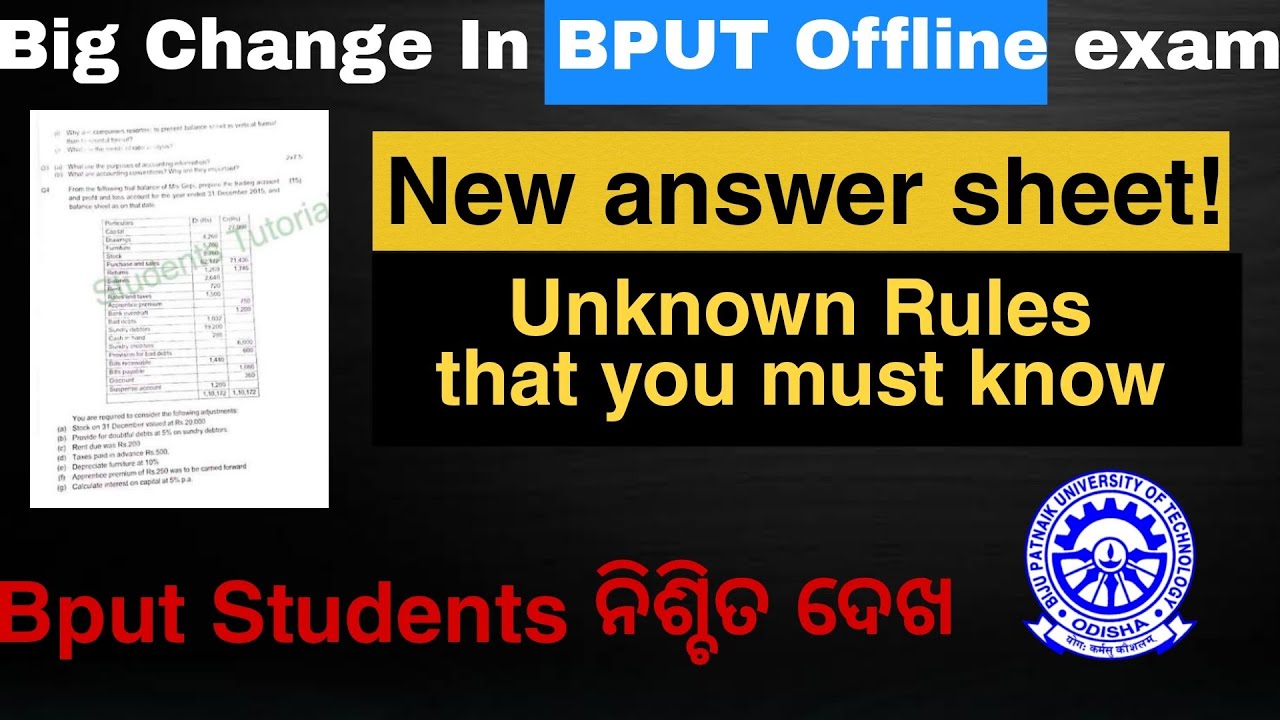Bput offline exam complete procedure||Unknown rules of offline exam-Must watch