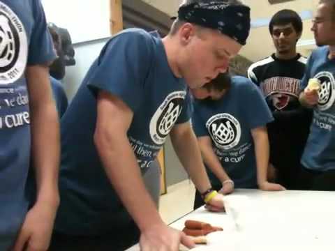 Epic hot dog eating contest