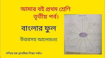 বাংলার ফুল। আমার বই, প্রথম শ্রেণি, তৃতীয় পর্ব।