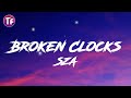 SZA Broken Clocks Lyrics Letra mp3
