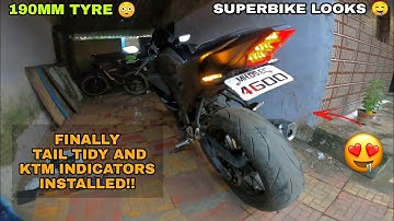R15 v3 Tail Tidy Modification For 190MM Tyre SuperBike Looks || How To Install Tail Tidy On R15 v3 😍