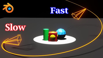 Move Your Camera In Variable Speed | Follow Path Constraint | Slow Down & Speed Up | Blender