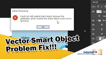 Vector Smart object not working on Photoshop