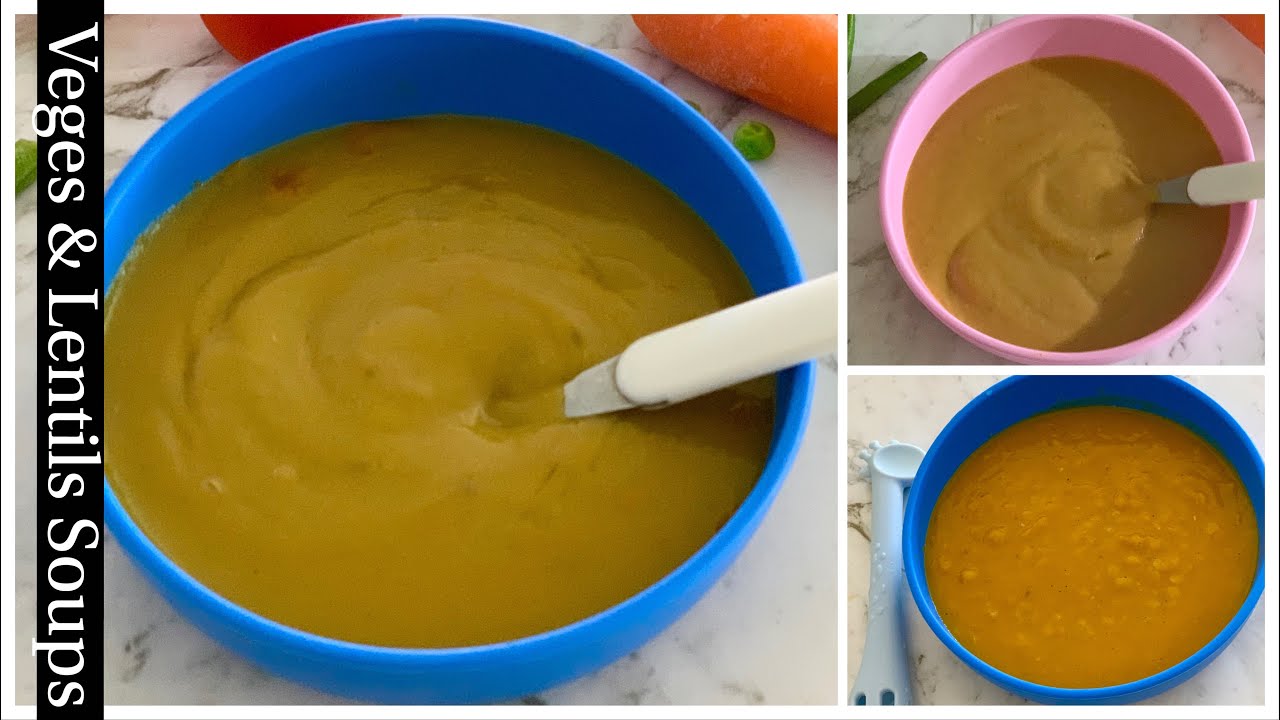 Vegetables & Lentils Soups | 7m+, toddlers Soup | Kids Healthy Soup | Baby Puree | Baby First Food