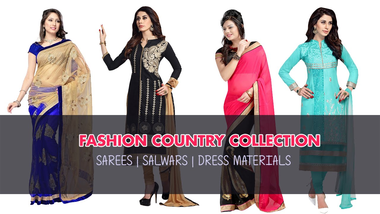 Fashion Country Womens Clothing Collection Sarees Dress Materials