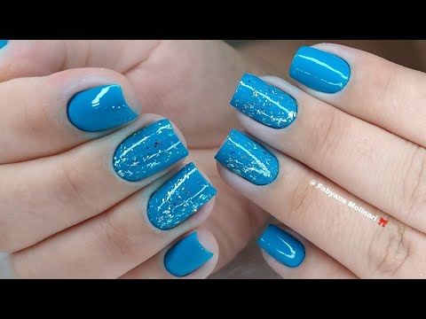 Vídeo: Manicure azul 2019 - lindas combinações