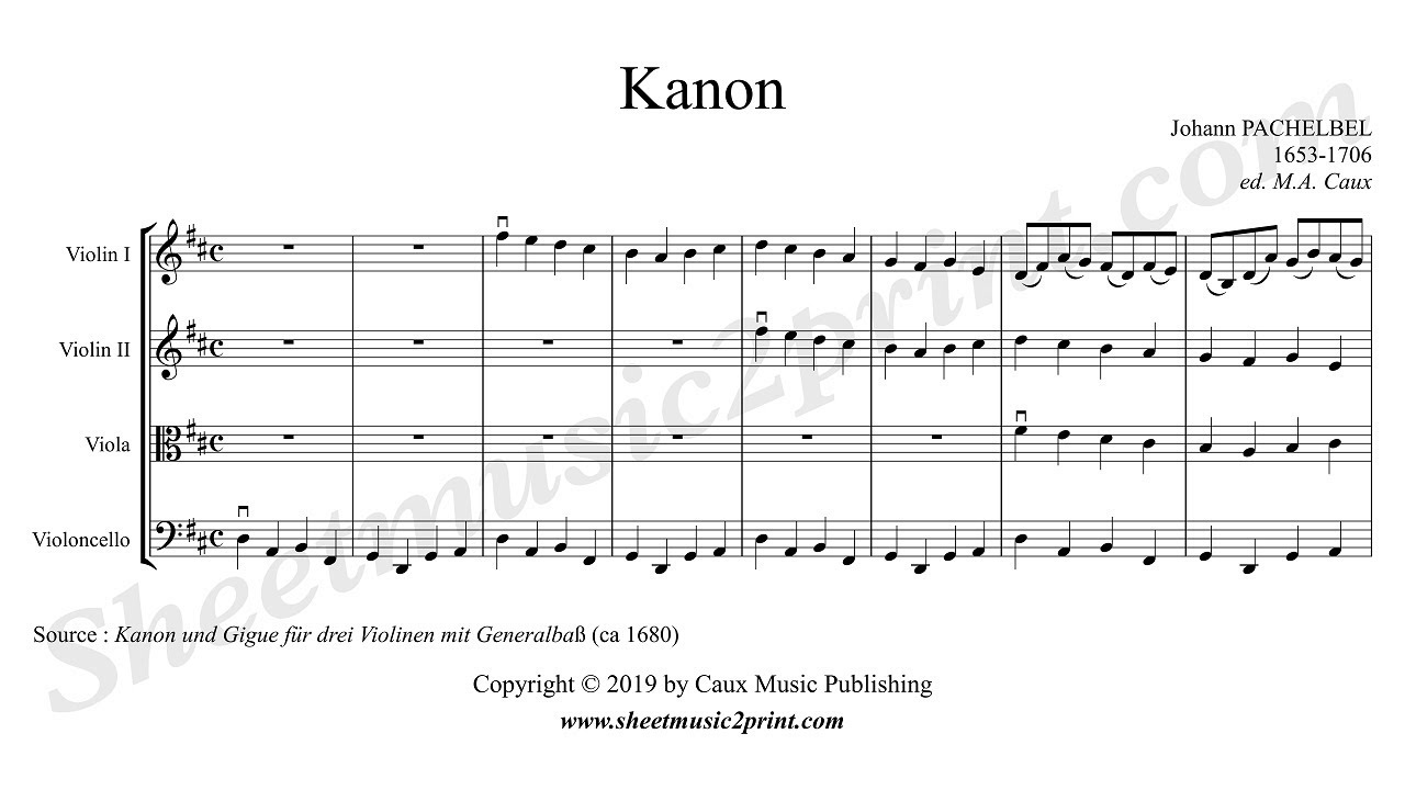 Pachelbel  Canon   String Quartet