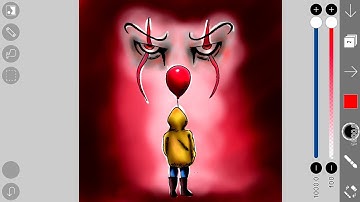 IbisPaint X - Drawing It Pennywise / George | Desenhando It a coisa {SpeedPaint}